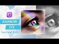 How to Add Rainbows to Your Eyes Without Photoshop | Photo Editing Tutorial | YouCam Perfect App