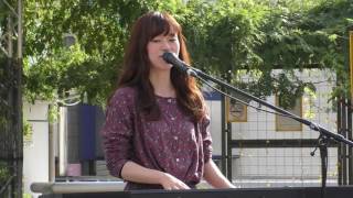 kaho*「The wind of seagulls、優しい朝、幸せのベルが鳴る日、のんびり行こうよ」2016/10/16@第2回とつか宿場まつり/戸塚駅東口ぺディストリアンデッキ