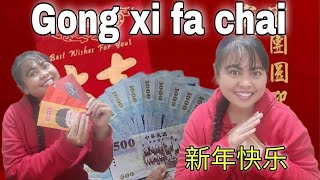 HARVESTING ANGPAO FROM THE AKONG FAMILY || CHINESE NEW YEAR || ALHAMDULILLAH