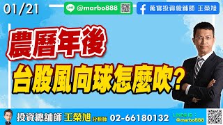 2025/01/21  農曆年後，台股風向球怎麼吹?  王榮旭分析師