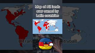 All lands ever owned by Latin countries #shorts #flags #europe #mapping #geography #history