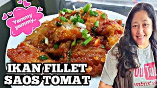 MASAKIN MAJIKAN LAGI..!!!IKAN FILLET SAOS TOMAT ala TKW Taiwan|| cerita tkw taiwan