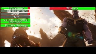 AVENGERS INFINITY WAR - Death Wave...with healthbars | Avengers vs Thanos (HD)