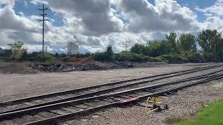 LSRC y118~1503 entering genesee yard and HESR 800~3865 switching and preparing to leave Saginaw Mi