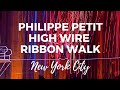 Philippe Petit’s High Wire Ribbon Walk at the Cathedral of St. John the Divine in New York City