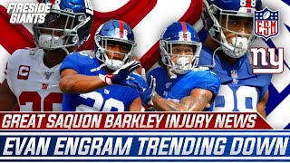 Great Saquon Barkley Injury News, Evan Engram Trending Down | More Giants Updates