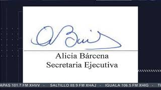 Análisis de la firma de la embajadora Alicia Bárcena