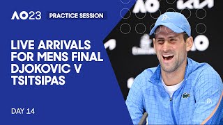 LIVE | Djokovic v Tsitsipas Arrivals Before The Final | Day 14 | Australian Open 2023