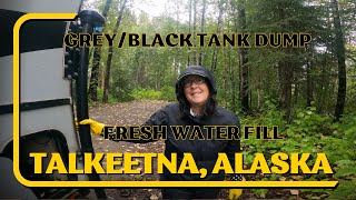 Truck Camper Water Fill and Dump, Talkeetna Alaska