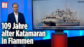 Ukraine zerstört Russlands ÄLTESTES Kriegsschiff | BILD-Lagezentrum