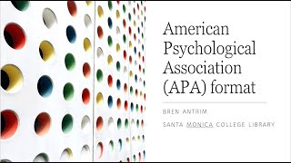 APA Workshop