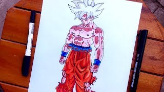 COMO desenhar o GOKU instinto SUPERIOR perfeito 🔥🔥