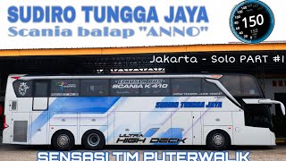 PERPADUAN POWER BESAR DAN SUSPENSI SUPER NYAMAN ||  TRIP NAIK BUS SUDIRO TUNGGA JAYA ANNO PART 1