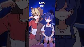 OC vs Creator (Before and After Redesign) #animation #originalcharacter #animationmeme #memes #ocs