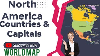 Countries and Capitals of North America Continent/Map of North American Countries, North America Map