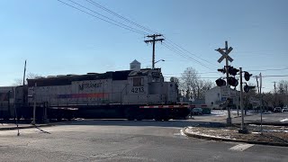 (HD) A Freezing Morning of Railfanning in Hammonton NJ.