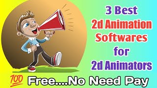 3 Free Animation Softwares for 2D Animators 💥 Must Watch & Download 🤩