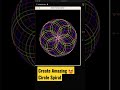 Love coding ❤️❤️ Print Amazing Circle Spiral using python #shorts #coding #programming