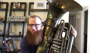 1938 HN White 'KING' Monster Rotary Model 1291 Tuba