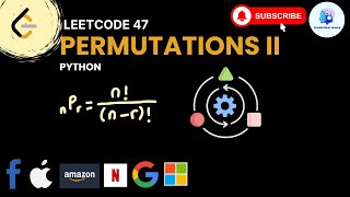 🔥Leetcode 47 - Permutations II - Backtracking #faang #leetcode 🥇 #coding #codinginterviews