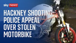 Police appeal for information on stolen motorbike used to shoot four people in Hackney