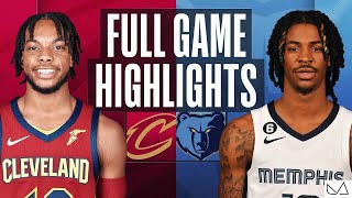 Cleveland Cavaliers vs Memphis Grizzlies FULL GAME HIGHLIGHTS｜2022-23 NBA Season｜1/18 2023