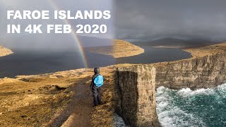 Faroe Islands FEB 2020 in 4K with panorama photos!