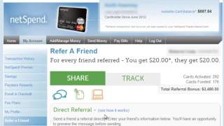 FREE 20$-How To Get Multiple $20 Bonuses With Netspend Prepaid Card