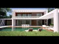 Contemporary style project, unreal engine, 200m2 area