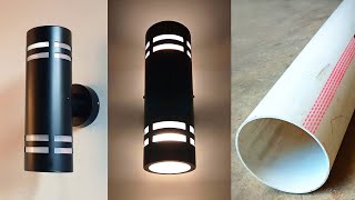 DIY How to Make Wall Decoration Lights | Simple Craft Ideas from PVC Pipe
