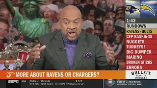 Pardon The Interruption | Wilbon reacts to Lamar MVP performance in Ravens beat Chargers on MNF