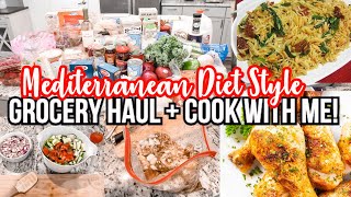 Mediterranean Diet Grocery Haul + COOK WITH ME MEDITERRANEAN DIET Recipes WHAT I EAT IN A DAY