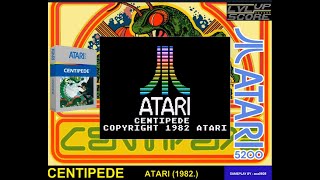 ATARI 5200 # CENTIPEDE (ATARI , 1982.) # 18.485 PTS. # STANDARD PLAY #