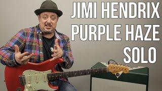 Jimi Hendrix Purple Haze Electric Guitar SOLO Lesson + Tutorial