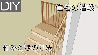 住宅の階段をDIYで作るときの寸法－Lifeなびチャンネル。