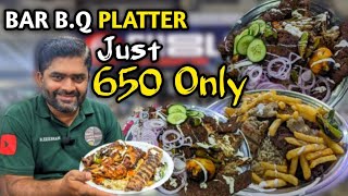 Karachi ka Cheapest BBQ Platter Just RS 650 Mai | Karachi Food @TravelDiscover2022