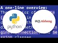 SQLAlchemy: engine, connection and session difference