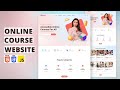 Build a Complete Responsive Online Course, LMS, Educational Website Using HTML CSS, And JavaScript