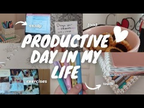 STUDY VLOG: Productive Day In My Life // Motivation - YouTube