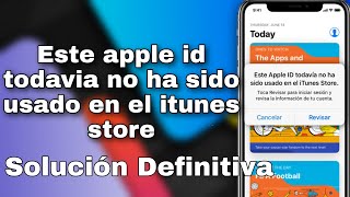 Este Apple ID todavía no ha sido usado en el iTunes Store - ☑SOLUCIÓN DEFINITIVA Y RÁPIDA (2023)