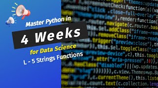 Python String Functions Explained | Master String Manipulation | GigaChad Data Science Course (2025)