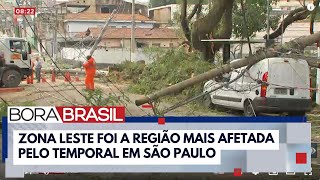 Ventos de 80 km/h e chuva com granizo causam estragos em SP | Bora Brasil