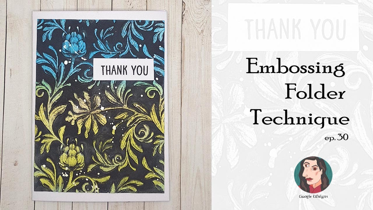 Embossing Folder Technique Youtube