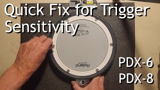 Quick Fix for Loss of Sensitivity in Roland V-Drums PDX-6 and PDX-8 Trigger Pads