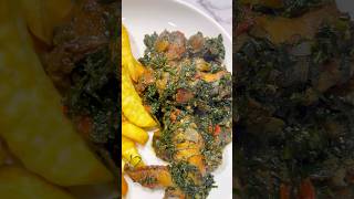 Ugu sauce recipe that you can’t go wrong with #dekastable #shortsvideo #shorts #africanfood