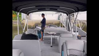 Boat Detailing // 1 year old Pontoon Boat detailing and protection.