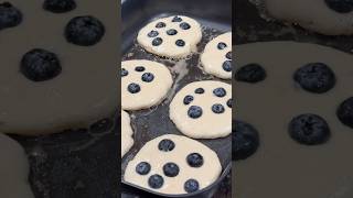 Old fashioned buttermilk Blueberry Pancake recipe, ASMR style!