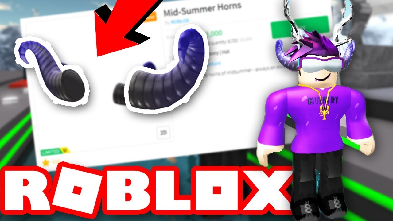 NEW MID-SUMMER HORNS! | ROBLOX LIMITED ITEMS! ROBLOX CATALOG - YouTube