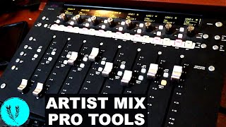 Using the Avid Artist Mix to do some mixing in Pro Tools 12 | Love Is The Remedy Remix by Yusif