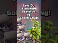 How Does Evolution Skeletons Do Vs Goblin Gang? 💀 #clashroyale #shorts